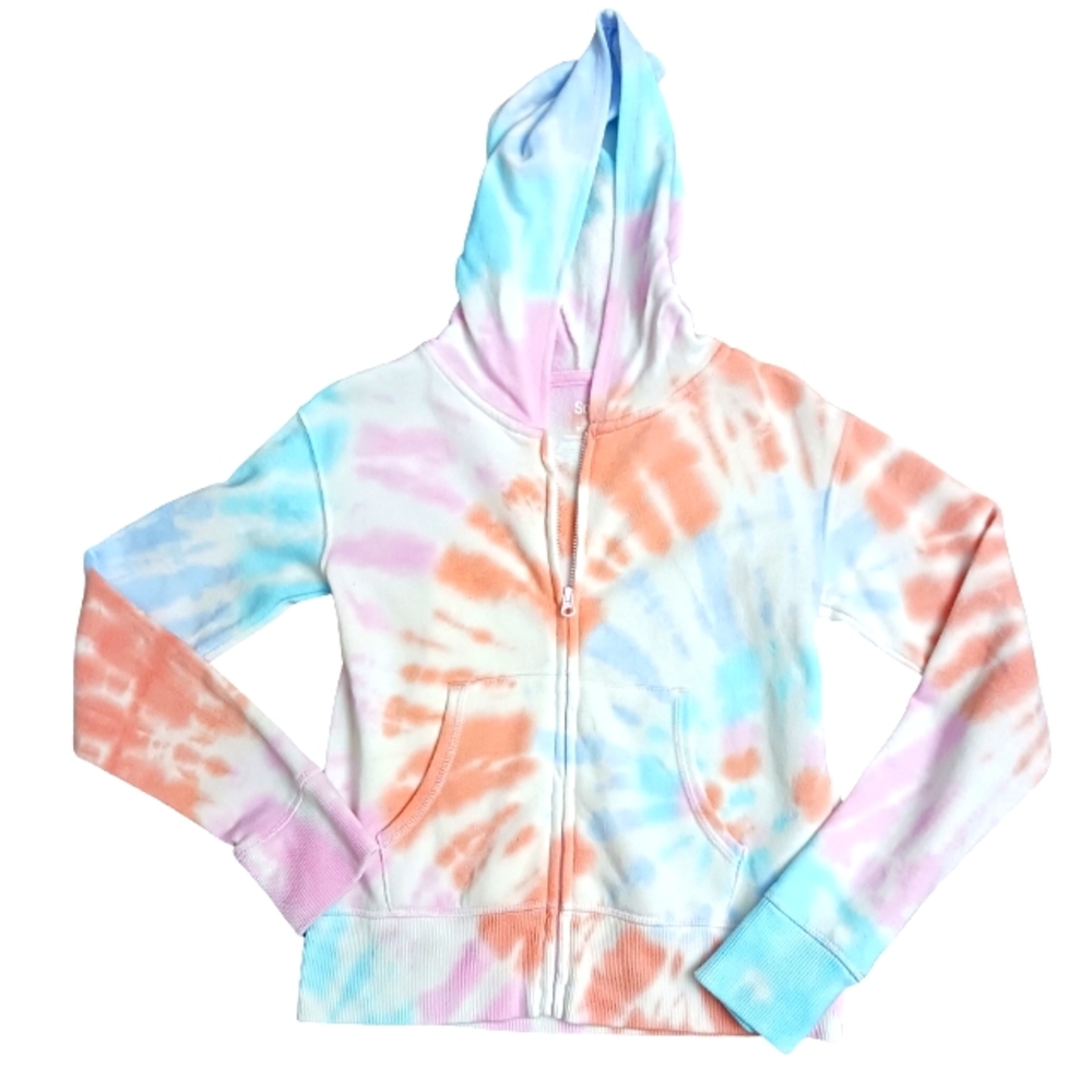 SO girls thin zip up hoodie, size 8